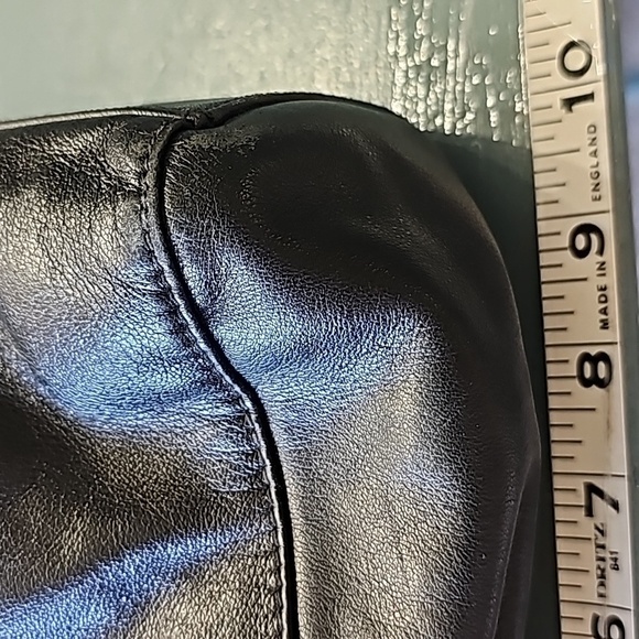 GIANI BERNINI BLACK LEATHER, vintage bag. 2 handles. One outside zipper … - Picture 5 of 14